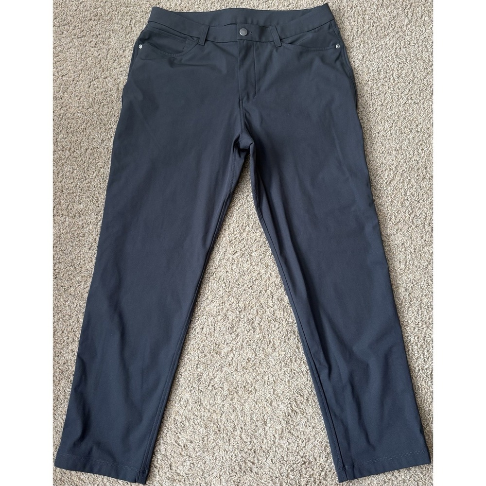Lululemon Men's ABC Classic Fit Pants 32W X 27.5" Black Warpstreme Performance